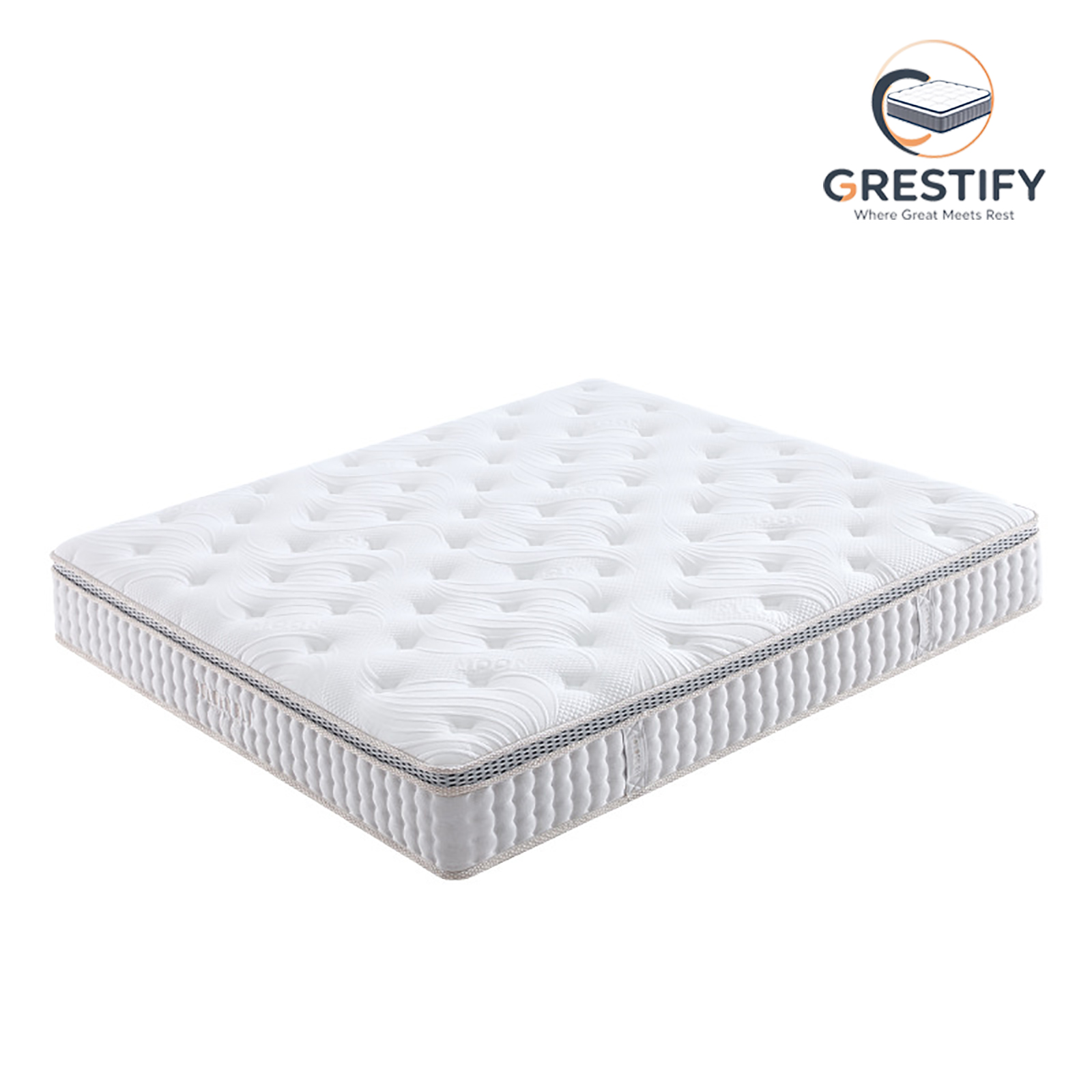 GR202 Mattress — 180×200 cm, GRESTIFY Hybrid Mattress with Natural Latex, Quiet Pocket Springs & Breathable Knitted Fabric - Image 3