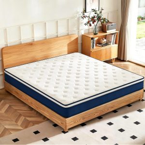 12 Inch Hybrid Mattress Blue, 10-Layer Pocket Spring